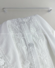 Áo Kiểu Số 190-D 2733 Ren Hoa Tay Loe