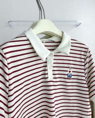 Áo Thun Số 119-M 3668 Polo Sọc Thêu Gấu