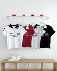 Áo Thun Số 120-B Polo Tay Sọc Sport