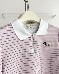 Áo Thun Số 121-B PoLo Sọc Thêu Cún