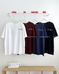 Áo Thun Số 118-M TN Thêu Chữ Mạc Yatu