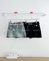 Chân Váy Số 220-B 6086 Ngắn Túi Đôi + Nịt