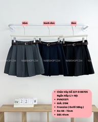 Chân Váy Số 227-D 86705 Ngắn Xếp Li + Nịt