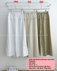Quần Kaki Số 83-D 2473 OR 2 Túi Trước