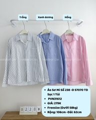 Áo Sơ Mi Số 238 -D 57070 TD Sọc 1 Túi