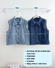 Áo Khoác Số 261-D 9630 Gile Jean Trơn