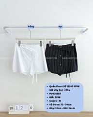 Quần Short Số 125-D 3506 Giả Váy Sọc + Dây