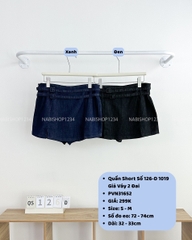 Quần Short Số 126-D 1019 Giả Váy 2 Đai