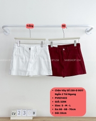Chân Váy Số 230-D 9517 Ngắn 2 Túi Ngang