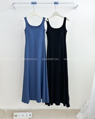 Váy Số 142-D 3265 Dài Thun Trơn 3 Lỗ