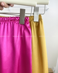 Áo Dài Số 22-U Cúc Dọc Thêu Hoa