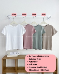 Áo Thun Số 159-U 3370 Babytee Trơn