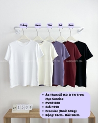 Áo Thun Số 150-D TN Trơn Mạc Sunrise