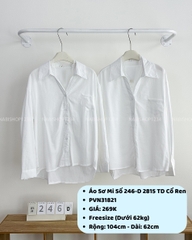 Áo Sơ Mi Số 246-D 2815 TD Cổ Ren