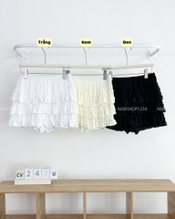 Chân Váy Số 243-U 1510 Ngắn 3 Tầng Bèo