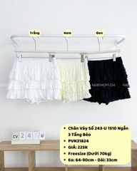 Chân Váy Số 243-U 1510 Ngắn 3 Tầng Bèo
