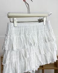 Chân Váy Số 243-U 1510 Ngắn 3 Tầng Bèo