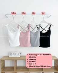 Áo Croptop Số 202-B 3465 Bra Dây Chéo