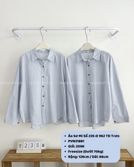 Áo Sơ Mi Số 235-D 962 TD Trơn