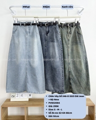 Chân Váy Số 246-D 3323 Dài Jean + Nịt New