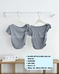 Áo Kiểu Số 175-D 3087 Lệch Vai Nhún Eo