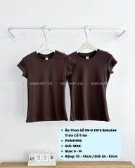 Áo Thun Số 99-D 2975 Babytee Trơn Cổ Tròn