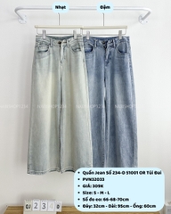 Quần Jean Số 234-D 51001 OR Túi Đai