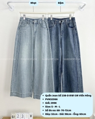 Quần Jean Số 238-D 8181 OR Viền Hông