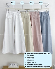 Quần Kaki Số 89-D New 2473 OR 2 Túi Trước