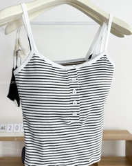 Áo Croptop Số 204-B 8828 2 Dây 4 Nút