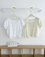 Áo Kiểu Số 218-B 6853 Trễ Vai Viền Ren