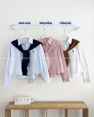 Áo Sơ Mi Số 260-B Ngựa Lửng Kèm Khăn