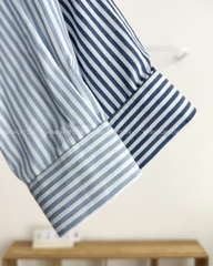 Áo Sơ Mi Số 261-B 6371 TD Sọc Thêu Cún