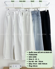 Quần Jean Số 241-B 3929 OS Trơn