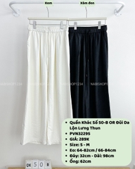 Quần Khác Số 50-B OR Đũi Da Lộn Lưng Thun