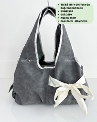 Túi Số 125-Y 016 Tote Da Buộc Nơ