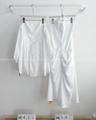 (S20%) Váy Số 43-X Bẹt Vai Thêu Hoa 66/65