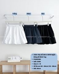 Chân Váy Số 265-U 8919 Ngắn Dáng Bí Đính Tag