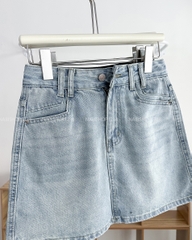 Chân Váy Số 267-B 8202 Ngắn Jean 4 Đai