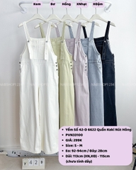 Yếm Số 42-D 6622 Quần Kaki Nút Hông