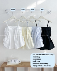 Áo Kiểu Số 241-M 6612 2 Dây Rút Hông