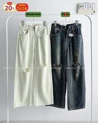 (S20%) Quần Jean Số 125-B 1306 OR Rách 2 Gối