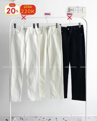 (S20%) Quần Jean Số 112-M 8136 Ống Đứng Trơn