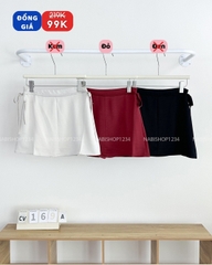 (SC99K) Chân Váy Số 169-A 9026 Chữ A Lụa Eo Nơ