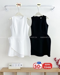 (S50%) Váy Số 138-D 3129 Sát Nách Tà Đắp Xoè