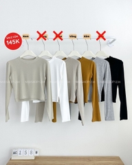 Áo Croptop Số 158-B 927 TD Trơn