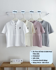 Áo Thun Số 182-D 3599 Polo Thêu Gấu