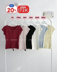 Áo Len Số 57-B Kiểu Cúc Viền Ren