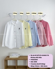 Áo Sơ Mi Số 272-B 8003 TD Mickey Nút Màu
