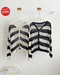 Áo Khoác Số 156-M Cardigan Kẻ To